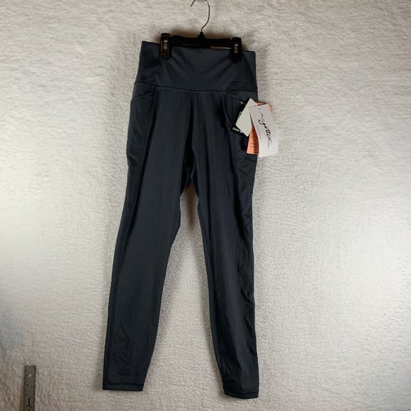 X by Gottex Leggings Women's Small Lead Nylon Stretch Ankle Elastic‎ Waist 6984 - Picture 1 of 9